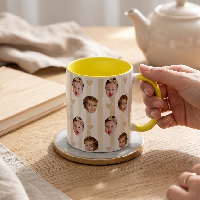 Caneca Copo com Faixa de Foto Personalizada | Bebê Fofo (Criador carregado)