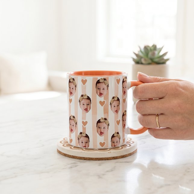 Caneca Copo com Faixa de Foto Personalizada | Bebê Fofo (Criador carregado)