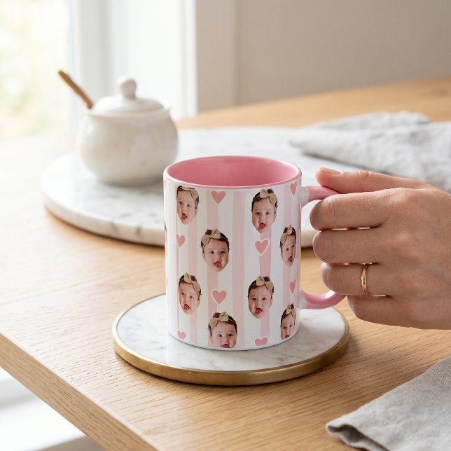 Caneca Copo com Faixa de Foto Personalizada | Bebê Fofo (Criador carregado)