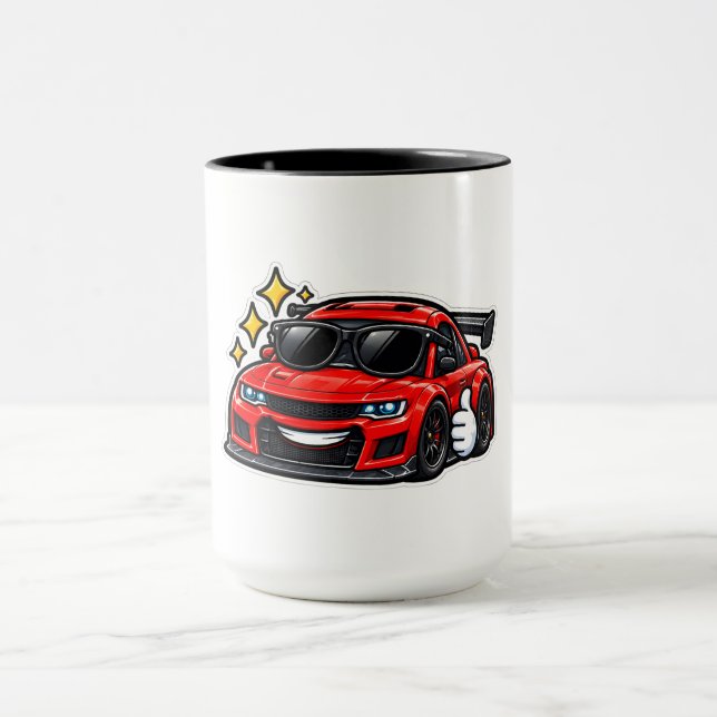 Caneca Copo Combo Divertido Vermelho Com Óculos de Sol Am (Centro)