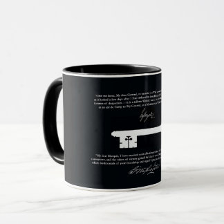 Caneca Copo da chave da liberdade de George Washington