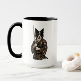 Caneca Copo de Café com Arte Fantasia de Cão Guerreiro Ja