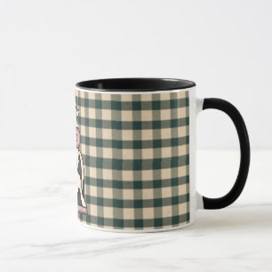 Caneca Copo de café francês da vaca do país