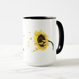 Caneca Copo de café girassol