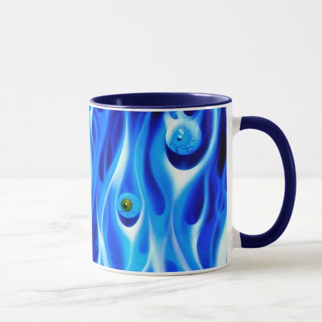 Caneca Copo de café - globos oculares da manhã (Direita)