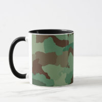 copo de café militar camuflado