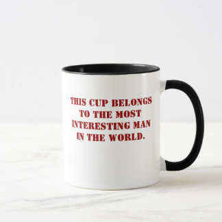 Caneca Copo do homem de Interesing