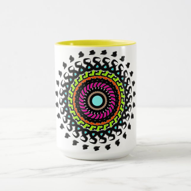 Caneca Copo Neon Mandala (Centro)