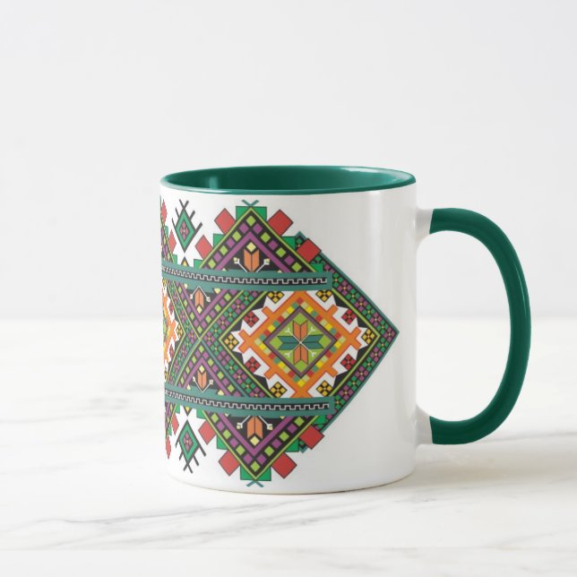 Caneca Copo ucraniano com ornamento (Direita)