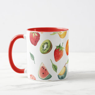 Caneca Copos de fruta - Canhão cerâmico de Design misto
