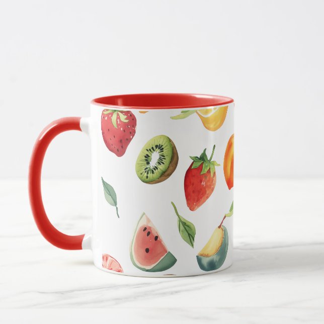 Caneca Copos de fruta - Canhão cerâmico de Design misto (Esquerda)