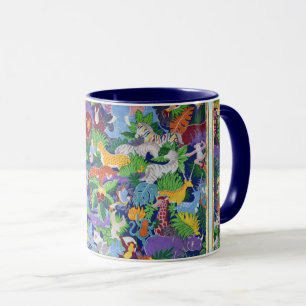 Caneca Cópulas Coloridas Cãibras De Dois Tons