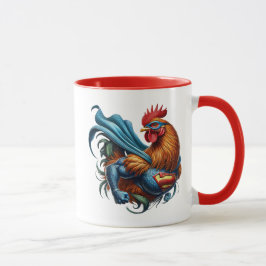 Caneca Coq super-héros puissant.