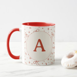 Caneca Coquete Festivo Inicial Personalizado Feliz Natal