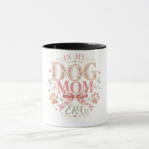 Caneca Coquete Floral na Minha Era de Mãe de Cachorro