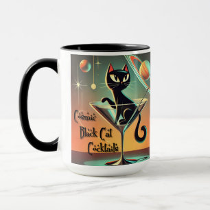 Caneca Coquetéis Pretos Cósmicos Futurísticos Atômicos