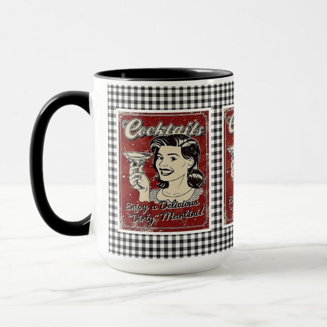 Caneca Coquetéis Retro Mug (Esquerda)