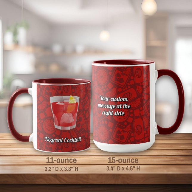 Caneca Coquetel Negroni (Criador carregado)