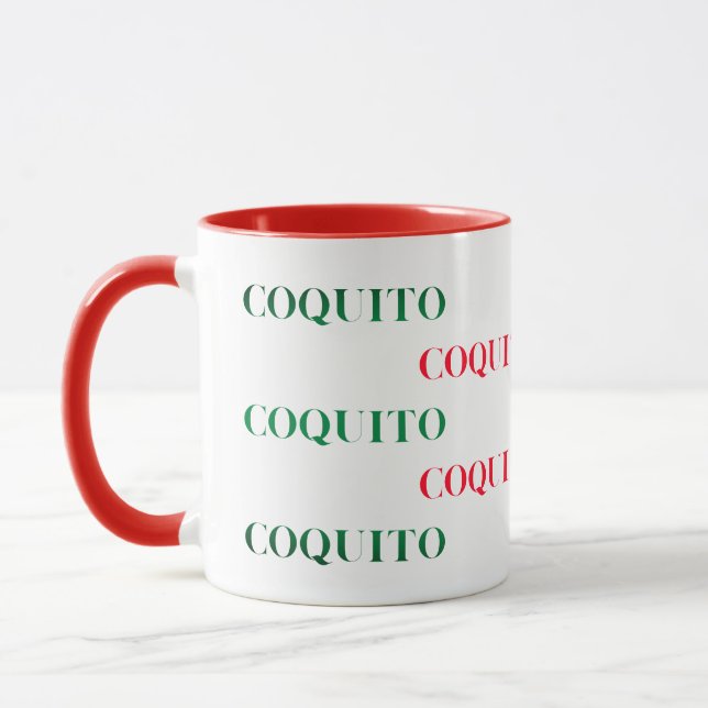 Caneca Coquito Verde e Vermelho (Esquerda)