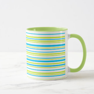 Caneca Cor azul e verde - Padrão de distribuição simples