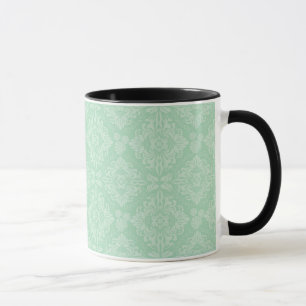 Caneca Cor damasco verde