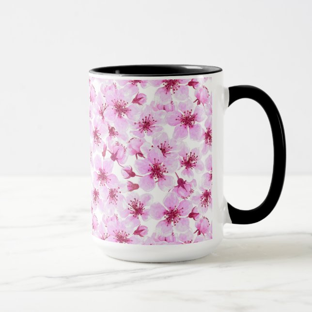 Caneca Cor de água florada de cereja (Direita)