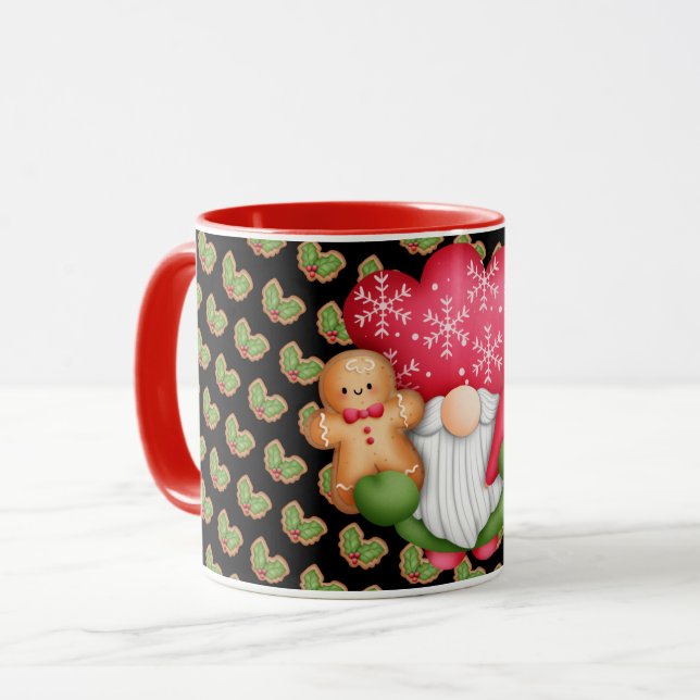Caneca Cor de Personalização do Gnomo Mistletoe (Frente Esquerda)