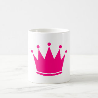 Caneca cor-de-rosa da coroa