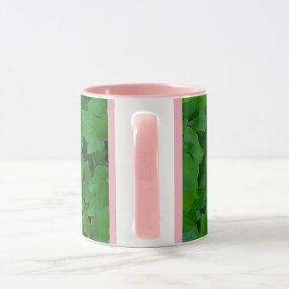 Caneca cor-de-rosa da hera