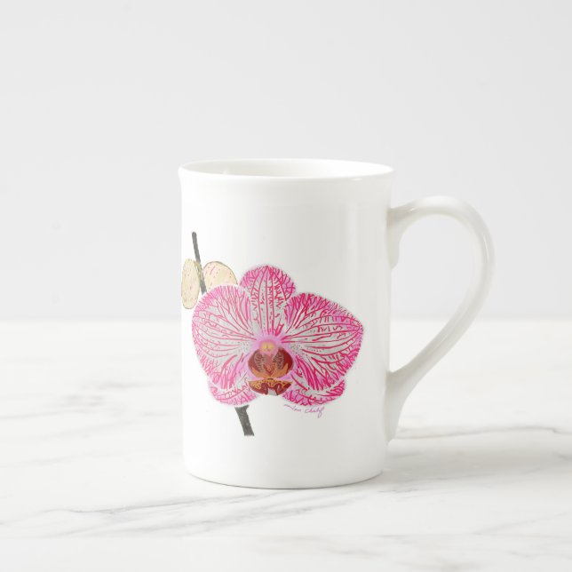 Caneca cor-de-rosa da orquídea (Direita)
