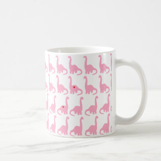 Caneca cor-de-rosa do dinossauro