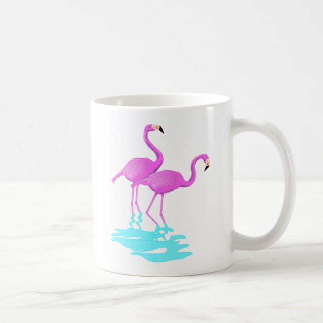 Caneca cor-de-rosa do flamingo (Direita)