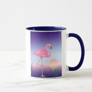 Caneca cor-de-rosa do flamingo