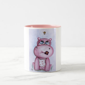 Caneca cor-de-rosa do hipopótamo