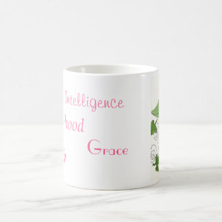 caneca cor-de-rosa e verde