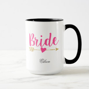 Caneca Cor-de-rosa quente personalizada