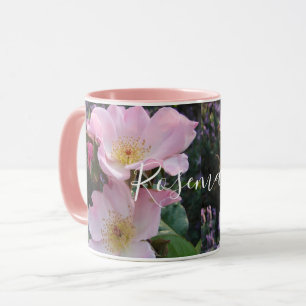 Caneca Cor-de-rosa-rosa Rosa floral Flor Foto Rosa-Blush