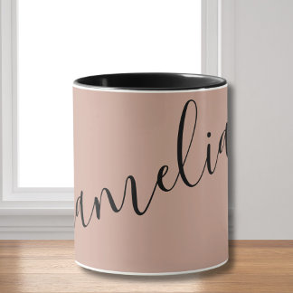 Caneca Cor-de-rosa-rosa-rosa-rosa-rosa-pino personalizado