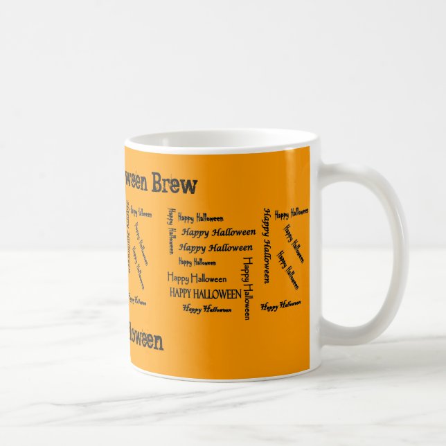 Caneca Cor do Halloween Brew, Relógio de Bruxas (Direita)