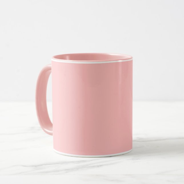 Caneca Cor rosa pálido (Frente Esquerda)