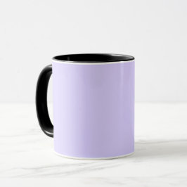 Caneca Cor Sólida Lilac do Pastel | Clássico | Elegante