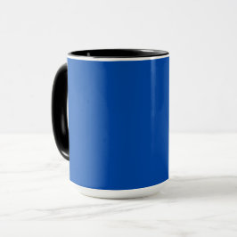 Caneca Cor Sólido Azul Cobalto | Clássico | Elegante