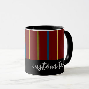 CANECA COR VERMELHA MODERNA DO PADRÃO DE REPETIÇÃO DA FIT