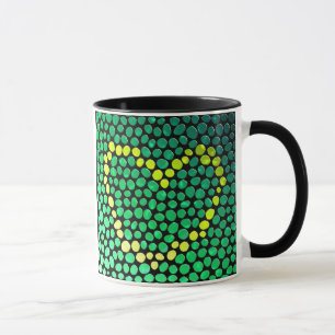 Caneca coração amarelo