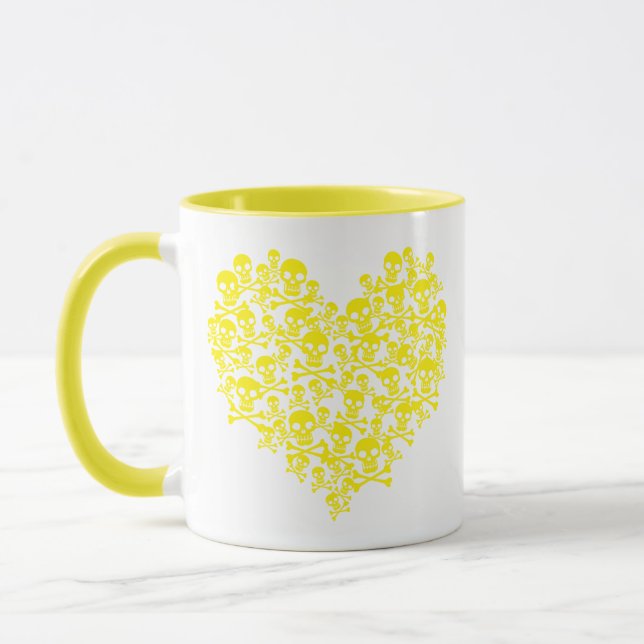 Caneca Coração Amarelo (Esquerda)