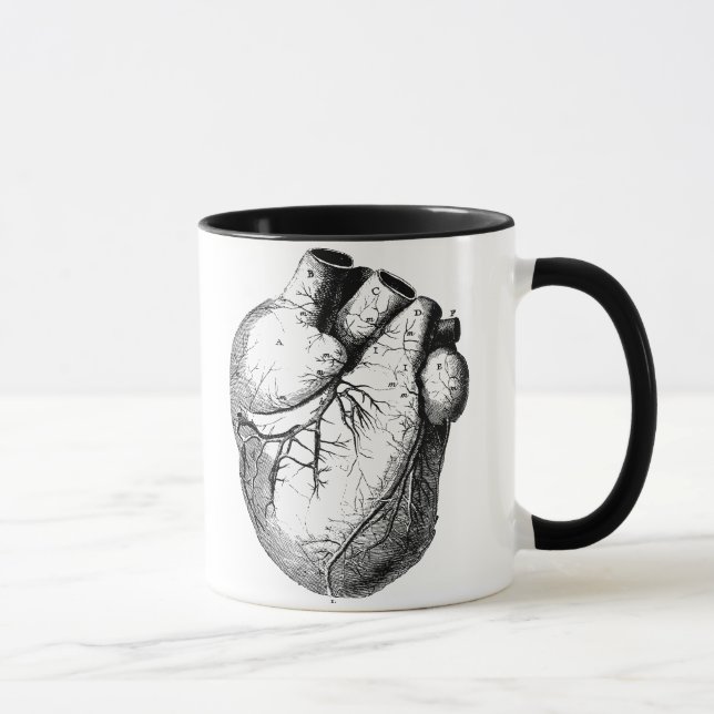 Caneca Coração anatômica correto (Direita)