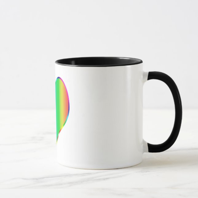 Caneca Coração arco-íris (Direita)