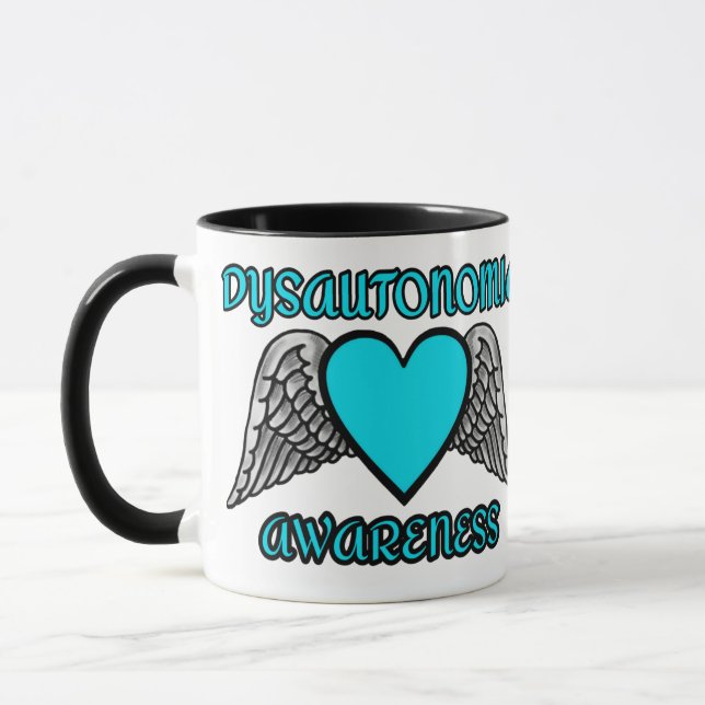 Caneca Coração/Asas...Disautonomia (Esquerda)