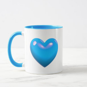 Caneca Coração Azul