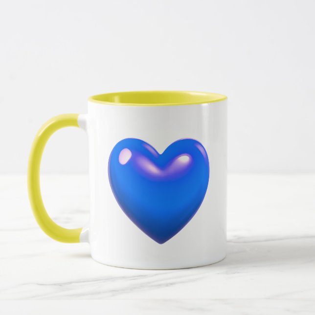 Caneca Coração Azul (Esquerda)